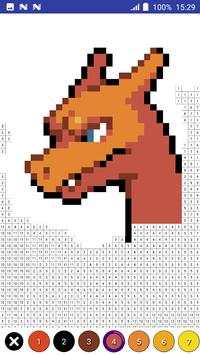 Color by Number Pokemon Pixel Art screenshot 3