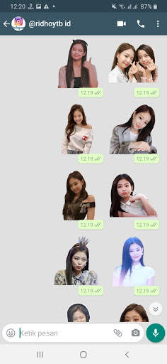 Stiker WA Jennie Blackpink for WAStickerApps screenshot 8