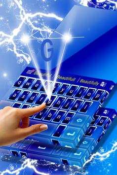Neon Blue Keyboard Theme screenshot 3
