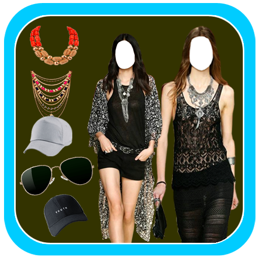 Stylish Girl Photo Suit Free icon