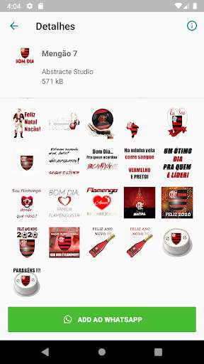 Flamengo Stickers 6 تصوير الشاشة