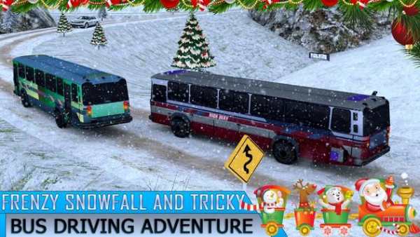 Amazing Christmas Tourist Bus Driving Simulator screenshot 3