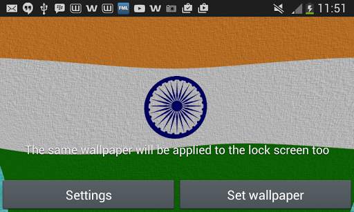 India Flag Live Wallpaper screenshot 8