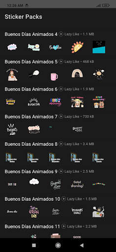 Stickers de Buenos Días Animados para WhatsApp screenshot 4