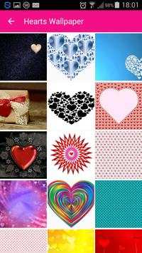 Hearts Wallpaper 2 تصوير الشاشة
