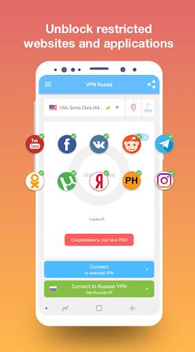 VPN Russia - get free Russian IP स्क्रीनशॉट 2