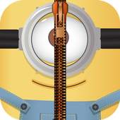 Yellow Zipper Lock Screen HD 1.2
