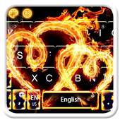 Fire Heart Love Keyboard 10001001