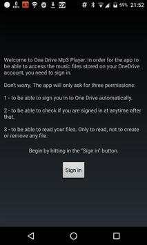 OneDrive Mp3 Player скриншот 1