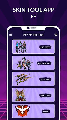 Fire Skin Tool: Skin for Free get free diamonds screenshot 1