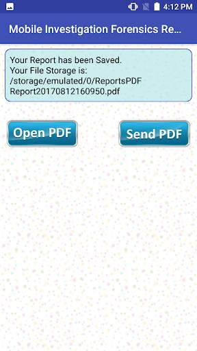 Mobile Investigation Forensics Report Maker PRO 8 تصوير الشاشة