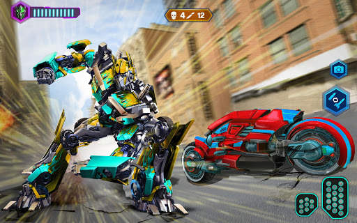 Flying Robot Bike Hero Games: Robot Fighting Game screenshot 3