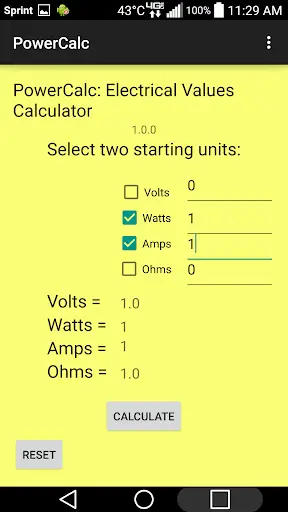 PowerCalc: Electric Calculator screenshot 2