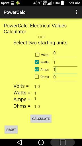 PowerCalc: Electric Calculator скриншот 2