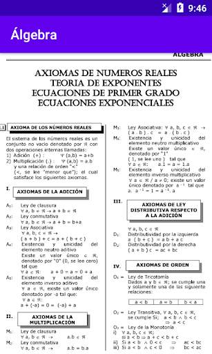Álgebra Preuniversitario screenshot 3