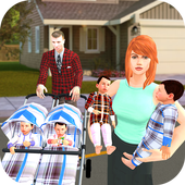 New Born Baby Quadruplets: Mother Sim icon