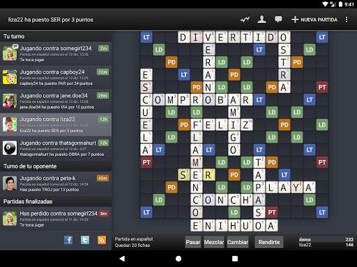 Wordfeud screenshot 1