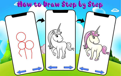 How to Draw Unicorn - Learn Drawing screenshot 3