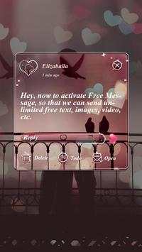 GO SMS PRO FOREVER LOVE THEME screenshot 4