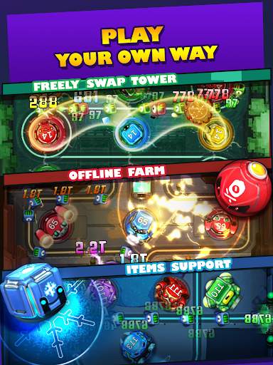 Cybershock : TD Idle & Merge screenshot 12
