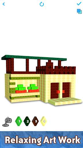 Modern Houses 3D Color by Number - Voxel Colouring screenshot 5