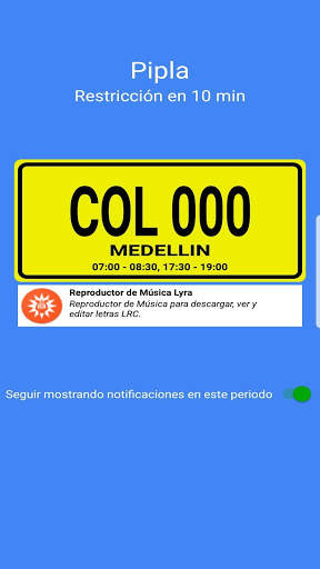 Pipla World - Number Coding Scheme, Pico y Placa screenshot 4