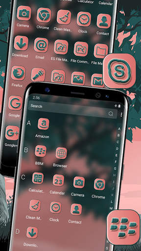 Pink Sky Launcher Theme screenshot 2