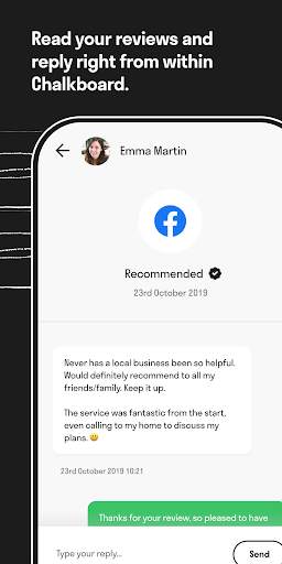 Chalkboard: Customer Reviews for Google, Facebook screenshot 4
