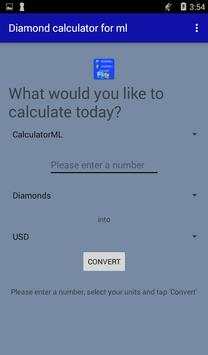 Diamond Calculator for Mobile Legends 2019 screenshot 2