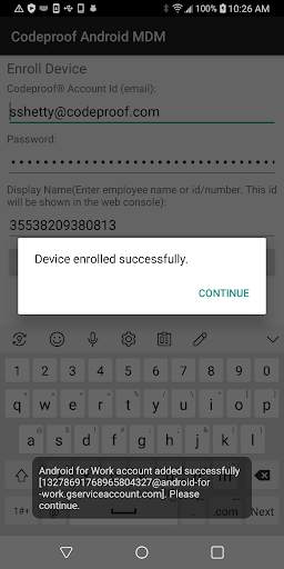 Codeproof MDM for Android screenshot 4