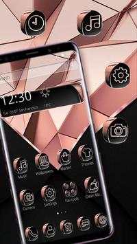 Rose Gold Luxury Launcher Theme screenshot 1