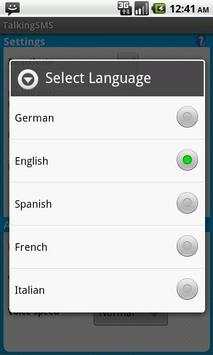 Talking SMS free screenshot 2