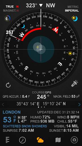 Compass 54 (All-in-One GPS, Weather, Map, Camera) screenshot 4