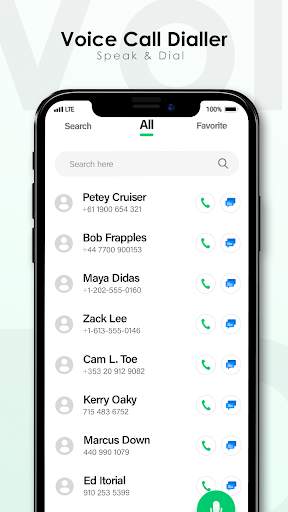 Voice Call Dialer : Voice Dial 2 تصوير الشاشة