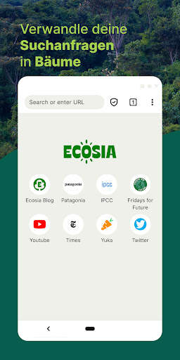 Ecosia. Nachhaltiger Browser screenshot 1