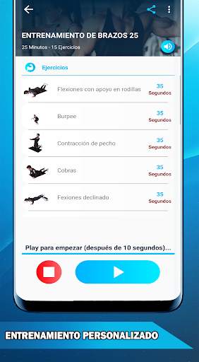 Entrenamiento de Brazos - Ejercicios de Bíceps screenshot 5