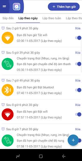 Hẹn giờ - Gọi, Nhắn tin, Wifi screenshot 2