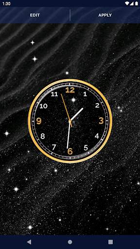 Black HD Clocks Live Wallpaper screenshot 6