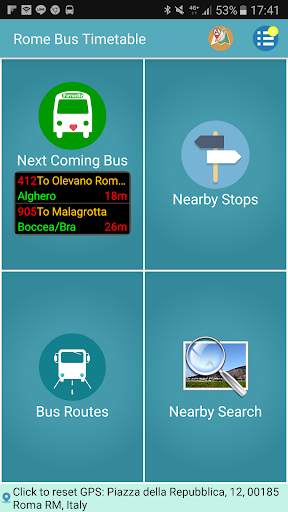 Rome Bus Realtime Tracker screenshot 1