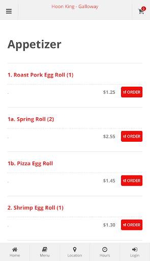 Hoon King Galloway Online Ordering screenshot 2