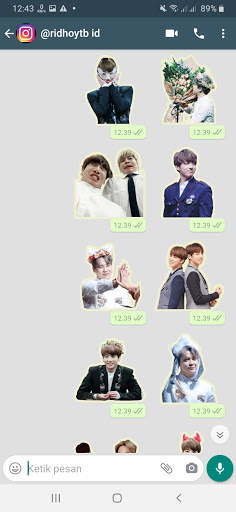 Stiker WA JiKook BTS WAStickerApps screenshot 6