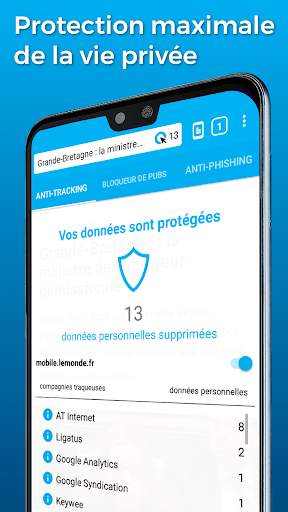 Cliqz - Le navigateur qui protège votre vie privée screenshot 2