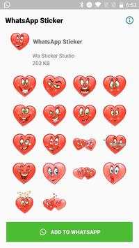 Love Heart Stickers for WhatsApp, WAStickerApps screenshot 3