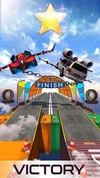 Impossible Flying Chained Car Games screenshot 8