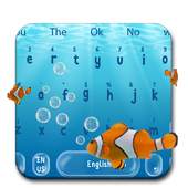 3D Live Clown Fish Keyboard Theme 10001004