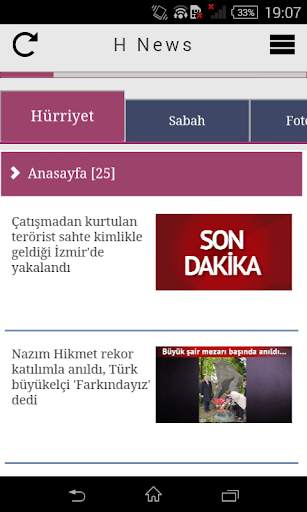 H News - Haber Türkiye screenshot 1