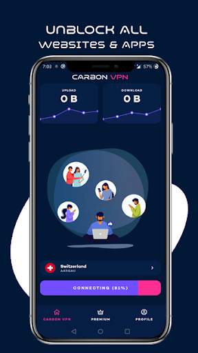 Carbon VPN - Free, Fast & Secure screenshot 3