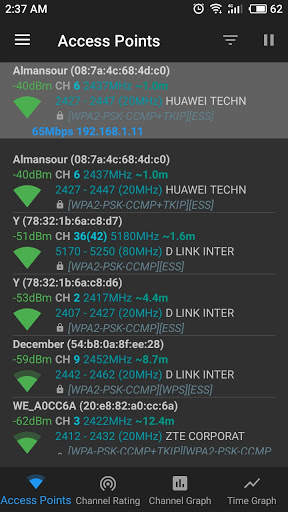 Wifi Analyzer screenshot 1