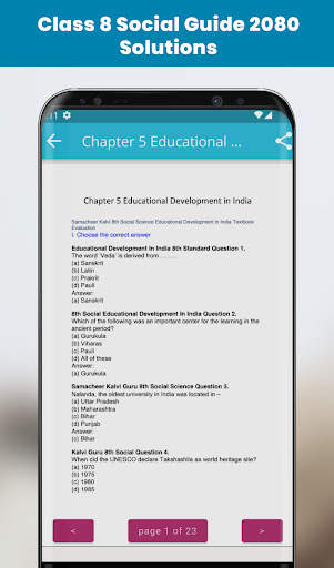 Class 8 Social Solution 2080 screenshot 4