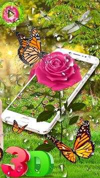 3D Rose Parallax Theme🌹 screenshot 3